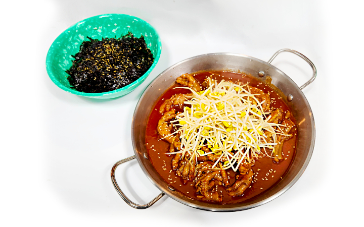 국물닭(뼈)+주먹밥